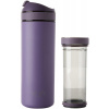 VIVA SCANDINAVIA RECHARGE ANYTIME Termohrnček s infuzérom 460 ml fialový VIVA SCANDINAVIA RECHARGE ANYTIME Termohrnček s infuzérom 460 ml fialový