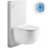 CERANO - Kompletný WC set sanitárny splach. modul - biela matná + WC závesné Felci, Rimless + Slim/UF sedátko - biela lesklá - 53x37 cm CERANO - Kompletný WC set sanitárny splach. modul - biela matná + WC závesné Felci, Rimless + Slim/UF sedátko - biela lesklá - 53x37 cm