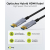 Kábel HDMI M/M 80m, Ultra High Speed+Eth, 8K@60Hz, HDMI 2.1, čierny, jednosmerný, aktívny, optický Kábel HDMI M/M 80m, Ultra High Speed+Eth, 8K@60Hz, HDMI 2.1, čierny, jednosmerný, aktívny, optický