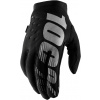Detské cyklistické rukavice 100% Brisker Youth Gloves - black XL Detské cyklistické rukavice 100% Brisker Youth Gloves - black XL