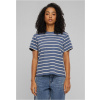 Ladies Striped Boxy Tee - whitesand/vintageblue XL Ladies Striped Boxy Tee - whitesand/vintageblue XL