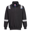 PORTWEST HI-VIS MODAFLAME WX3 FR710 / Nehorľavá reflexná mikina, antistatická - čierna L PORTWEST HI-VIS MODAFLAME WX3 FR710 / Nehorľavá reflexná mikina, antistatická - čierna L