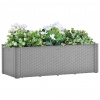 vidaXL Samozavlažovací vyvýšený záhradný záhon sivý 100x43x33 cm vidaXL Samozavlažovací vyvýšený záhradný záhon sivý 100x43x33 cm