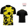 Športové tričko Givova Art Interlock Yellow-Black|XL Športové tričko Givova Art Interlock Yellow-Black|XL
