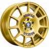 SPARCO Terra RG 7,5x17 ET48 (5x100) - W29047500B3 pretekárska zlatá farba s modrým písmom SPARCO Terra RG 7,5x17 ET48 (5x100) - W29047500B3 pretekárska zlatá farba s modrým písmom
