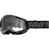 Okuliare 100 % Strata 2 Junior Black clear Okuliare 100 % Strata 2 Junior Black clear