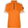 James&Nicholson Dámske cyklistické tričko JN451 Orange XXL