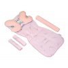Oboustranny 5-ti dielny komplet do kočíka Velvet, Baby Nellys - Medvedík Koala, růžová Oboustranny 5-ti dielny komplet do kočíka Velvet, Baby Nellys - Medvedík Koala, růžová