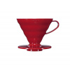 Keramický odkvapkávač kávy Hario V60-02 červený Keramický odkvapkávač kávy Hario V60-02 červený