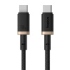 Baseus Dura kábel USB-C 100W, 1,0m, čierno-zlatý P10377803U01-00 Baseus Dura kábel USB-C 100W, 1,0m, čierno-zlatý P10377803U01-00