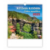 Nástenný kalendár - Krížom krážom Českou republikou 2025, 30 × 30 cm Nástenný kalendár - Krížom krážom Českou republikou 2025, 30 × 30 cm