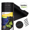 Čierna UV agrotextília, 135 g, 1,6 x 50 m, plus kolíky, MulltiGarden Čierna UV agrotextília, 135 g, 1,6 x 50 m, plus kolíky, MulltiGarden
