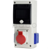 SCAME Zásuvková rozvodnica BLOCK, 1x16A/400V/5P + 2x230V, istená, IP54 SCAME Zásuvková rozvodnica BLOCK, 1x16A/400V/5P + 2x230V, istená, IP54