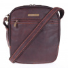 Pánska kožená crossbody taška Sendi Design 1106 hnedá Pánska kožená crossbody taška Sendi Design 1106 hnedá