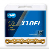 KMC Reťaz X 10 EL Ti-N Gold 114 článkov, extra ľahká KMC Reťaz X 10 EL Ti-N Gold 114 článkov, extra ľahká
