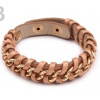 Prepletaný náramok s reťazou eko koža zlatohnedý st674 bižutéria (Prepletaný náramok s reťazou eko koža zlatohnedý st674 bižutéria) Prepletaný náramok s reťazou eko koža zlatohnedý st674 bižutéria (Prepletaný náramok s reťazou eko koža zlatohnedý st674 bižutéria)