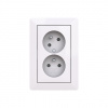 ABB Zoni 5513T-C02357 500 Zásuvka dvojnásobná, s clonkami, s natočenou dutinou bílá ABB Zoni 5513T-C02357 500 Zásuvka dvojnásobná, s clonkami, s natočenou dutinou bílá