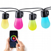 Solight LED smart vonkajšia reťaz s RGB žiarovkami bluetooth 15 žiaroviek 14m 6m 10W Solight LED smart vonkajšia reťaz s RGB žiarovkami bluetooth 15 žiaroviek 14m 6m 10W