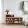 zahrada-XL Botník dub sonoma 102x36x60 cm spracované drevo 831383 zahrada-XL Botník dub sonoma 102x36x60 cm spracované drevo 831383