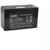 Olovená batéria Geti 12V 7,5Ah (konektor 6,35 mm) Olovená batéria Geti 12V 7,5Ah (konektor 6,35 mm)