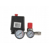 Tlakový spínač Geko s reduktorom a 2 manometrami 230V Tlakový spínač Geko s reduktorom a 2 manometrami 230V