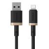 Baseus Dura kábel USB na Lightning 2.4A, 1,0m, čierno-zlatý P10377801U01-00 Baseus Dura kábel USB na Lightning 2.4A, 1,0m, čierno-zlatý P10377801U01-00