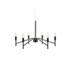 Čierne závesné svietidlo Markslöjd Monarch, ø 70 cm Čierne závesné svietidlo Markslöjd Monarch, ø 70 cm
