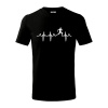 EKG bežec - muž - Tričko detské bavlnené - 134 cm/8 rokov ( Čierna ) EKG bežec - muž - Tričko detské bavlnené - 134 cm/8 rokov ( Čierna )