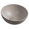 SAPHO MINOR Ø26cm umývadlo na dosku okrúhle malé, bez prepadu, betón, piesková, MR26014 SAPHO MINOR Ø26cm umývadlo na dosku okrúhle malé, bez prepadu, betón, piesková, MR26014