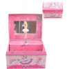 Šperkovnice hrací skříňka truhla s panenkou baletkou na natažení karton Šperkovnice hrací skříňka truhla s panenkou baletkou na natažení karton