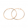Náušnice kruhového tvaru v ružovom zlate 6 cm, 9K IZ31574RHR Náušnice kruhového tvaru v ružovom zlate 6 cm, 9K IZ31574RHR