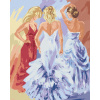 ZUTY Maľovanie podľa čísel TRI ŽENY NA PLESE Rámovanie bez rámu a bez vypnutia plátna Rozmer 80x100 cm ZUTY Maľovanie podľa čísel TRI ŽENY NA PLESE Rámovanie bez rámu a bez vypnutia plátna Rozmer 80x100 cm