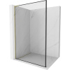 Mexen Kioto L, sprchová zástena Walk-In 120 x 200 cm, 8mm číre sklo čierny vzor, zlatý lesklý profil,800-120-103-50-70 Mexen Kioto L, sprchová zástena Walk-In 120 x 200 cm, 8mm číre sklo čierny vzor, zlatý lesklý profil,800-120-103-50-70