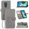 Peňaženkové kožené púzdro na Motorola Moto G9 PLay / E7 Plus - Šedá Peňaženkové kožené púzdro na Motorola Moto G9 PLay / E7 Plus - Šedá