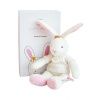 Doudou Darčeková sada - Plyšová hračka ružový zajačik - hviezda 25 cm Doudou Darčeková sada - Plyšová hračka ružový zajačik - hviezda 25 cm