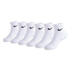 Nike Swoosh Performance Quarter Sock 6 Pack Childrens White Chd C8-C13 Nike Swoosh Performance Quarter Sock 6 Pack Childrens White Chd C8-C13
