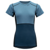 Dámske funkčné merino tričko Devold Lauparen 190 Tee Wmn Moon/ink/flood XL Dámske funkčné merino tričko Devold Lauparen 190 Tee Wmn Moon/ink/flood XL