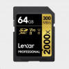 Lexar SDXC Pro 2000X UHS-II U3 R300/W260 (V90) 64GB LSD2000064G-BNNNG Lexar SDXC Pro 2000X UHS-II U3 R300/W260 (V90) 64GB LSD2000064G-BNNNG