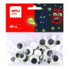 APLI MOVING EYES – oči okrúhle, svietiace v tme, mix veľkostí, samolepiace, čierne APLI MOVING EYES – oči okrúhle, svietiace v tme, mix veľkostí, samolepiace, čierne