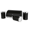 Chlebník a súprava dóz na potraviny 4 ks Matte Black Collection BH-6733 Chlebník a súprava dóz na potraviny 4 ks Matte Black Collection BH-6733
