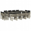 Súprava záhradného nábytku z umelého ratanu 4Makers, sivá, 13-dielna Súprava záhradného nábytku z umelého ratanu 4Makers, sivá, 13-dielna