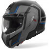 Airoh Helmet Výklopná prilba Airoh Mathisse II Genius, čierna matná/sivá/modrá, S (55/56) Airoh Helmet Výklopná prilba Airoh Mathisse II Genius, čierna matná/sivá/modrá, S (55/56)