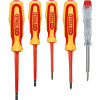 Sada skrutkovačov VDE KS Tools, 1000 V, 5 ks, PH a drážka, ochranná izolácia Sada skrutkovačov VDE KS Tools, 1000 V, 5 ks, PH a drážka, ochranná izolácia