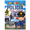 FONI-BOOK Farebná polícia omaľovánka s nálepkami FONI-BOOK Farebná polícia omaľovánka s nálepkami