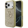 Guess Pevné Trblietavé Veľké 4G Kovový Rám iPhone 17 Pro zlaté Guess Pevné Trblietavé Veľké 4G Kovový Rám iPhone 17 Pro zlaté
