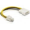 Delock Adaptér Molex 4-pin - P4 15 cm Delock Adaptér Molex 4-pin - P4 15 cm