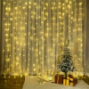 LED svetelný záves 3×3 m – teplá, USB napájanie, diaľkové ovládanie, 8 režimov, IP65 + háčiky LED svetelný záves 3×3 m – teplá, USB napájanie, diaľkové ovládanie, 8 režimov, IP65 + háčiky