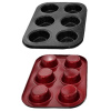 Forma na muffiny Perfect Home 19127 Metal Red – na 6ks, kovová Forma na muffiny Perfect Home 19127 Metal Red – na 6ks, kovová