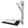 Držiak pre PC+monitor na stenu, pneumatický, Monitor max 5kg, PC max 10kg, VESA 75/100, sivý Držiak pre PC+monitor na stenu, pneumatický, Monitor max 5kg, PC max 10kg, VESA 75/100, sivý