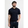 United Colors of Benetton úpletové polo tričko pánske s prímesou ľanu 1DC3U301T tmavomodrá S United Colors of Benetton úpletové polo tričko pánske s prímesou ľanu 1DC3U301T tmavomodrá S